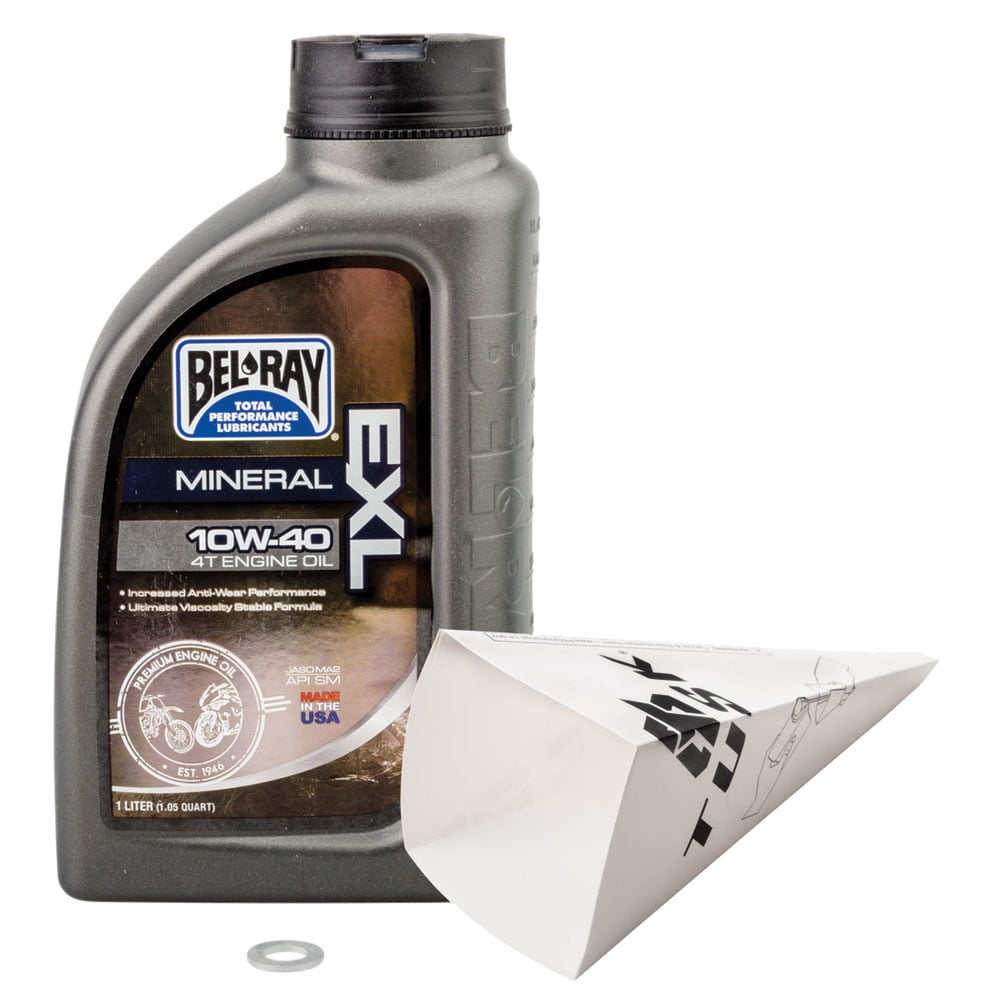 Tusk 2Stroke Transmission Oil Change Kit For BelRay EXL 10W40 For