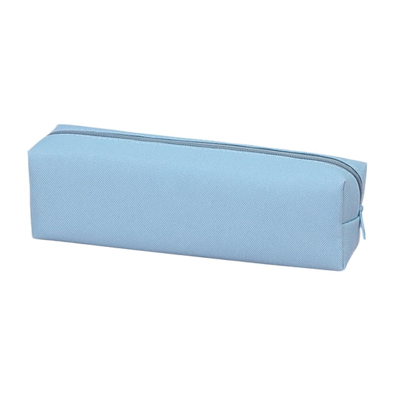 MOQIN Leather Pencil Pouch, Slim Design Small Pencil Pouch Pencil Bag Zipper Pencil Case Bag Stationery Pouch Bag for Pens, Pencils, Markers