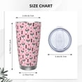 thumbnail image 4 of KLL Cute Fox Pink Tree Print 40oz Stainless Steel Insulated Car Cup with Spillproof Lid - Keep Your Drink Hot or Cold on the Go-Straw Two-piece Set, 4 of 8