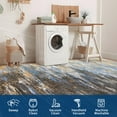 thumbnail image 4 of FairOnly 6'x9'Modern Abstract Indoor Area Rug for Bedroom Living Room Colorful Washable Rugs for Kitchen Laundry& Modern Spaces,Blue Brown, 4 of 7
