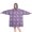 Purple Cartoon Unicorn-1, variant on Wearable Oversized Blanket,Purple Cartoon Unicorn Planet Pattern Wearable Blanket Hoodie for Adults,Cozy Hooded Blankets with Super Pockets,Super Warm Fuzzy Pullover for Women & Men