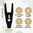 thumbnail image 2 of 10pcs Velvet Pant Clip - Black, 2 of 7