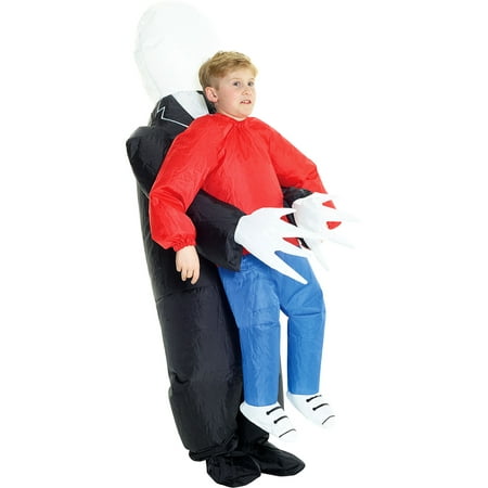 Inflatable Slenderman Pick-Me-Up Costume for Children, One Size, With Fan