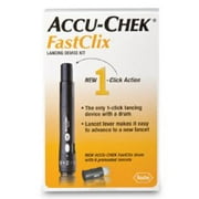 Accu-Chek Lancet, FastClix Lancet Needle Multiple Depth Settings Track System, Roche Diabetes Care, 05864666160 - Box of 1 System