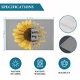 thumbnail image 6 of Yellow Sunflowers Placemats Set of 4, Floral You Are My Sunshine Grey Quotes Placemats for Dining Table, Place Mats for Kitchen Tabletop, Waterproof Wipeable Dining Table Mats Set, 6 of 9