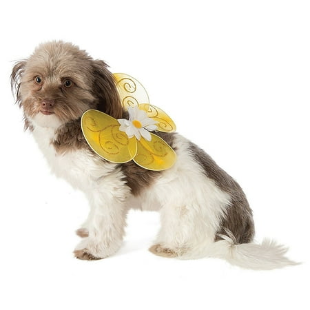 Dog Wings Pet Costume Yellow Bee - Medium/Large