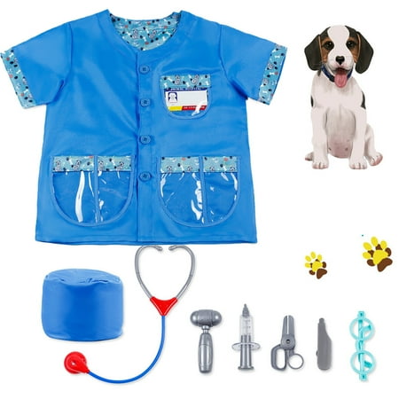 

Kindergarten Cosplay Costume Role Playing Clothes Veterinary Nurse Clothes Set (Suitable for 110-130cm Height)