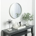 thumbnail image 5 of Kate and Laurel Travis Round Wood Wall Mirror, 21.6" Diameter, White, Modern Wall Décor Accent, 5 of 5