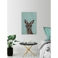 thumbnail image 5 of Marmont Hill Brown Hippie Deer II Wall Art, 5 of 6