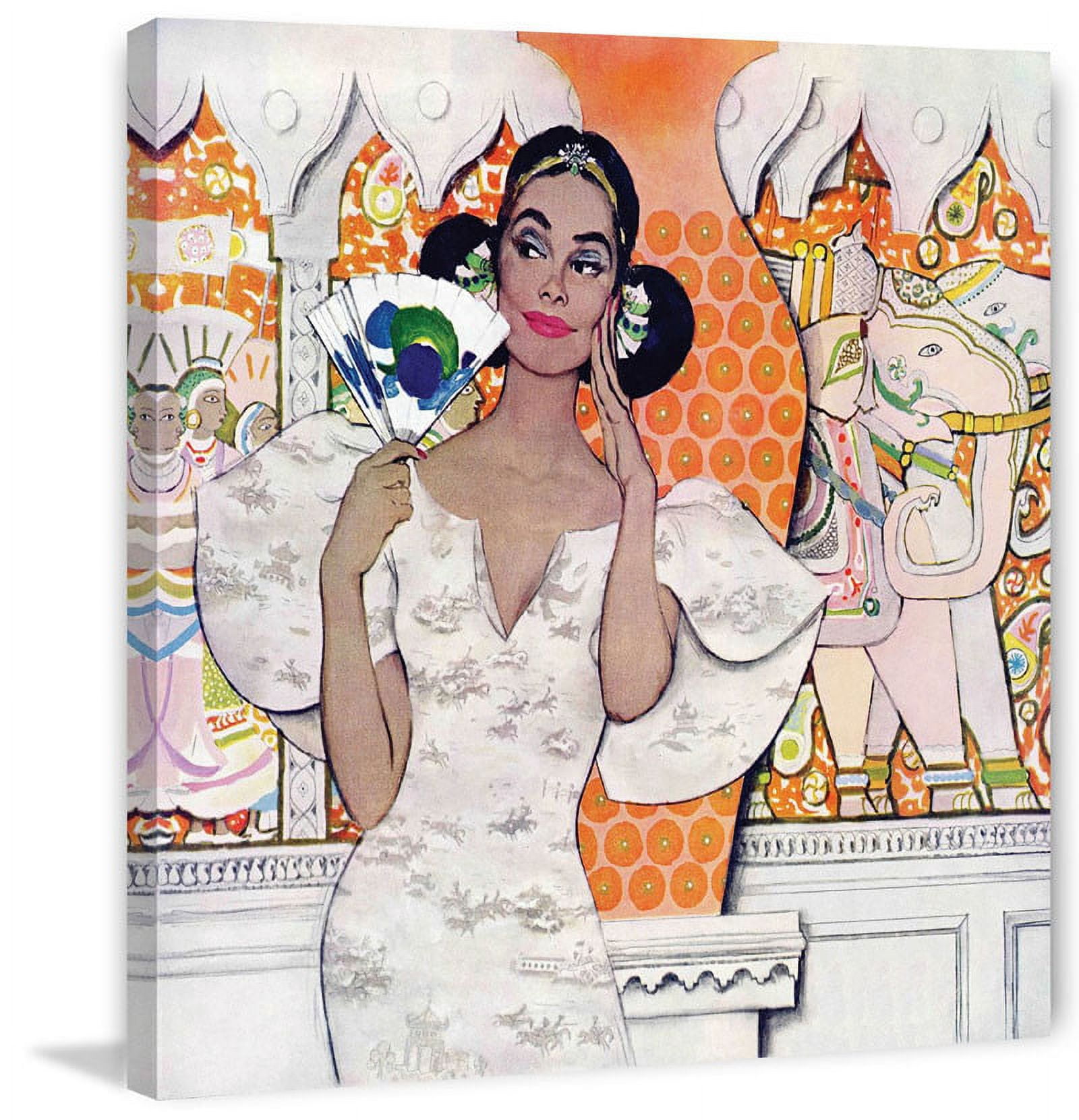 Marmont Hill "The Girl Who Gambled" by Joe de Mers Painting Print on Canvas