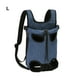 thumbnail image 5 of Greeniant del portador del perro del paño hecha con la del portador del animal doméstico del pecho delantero resistente y durable de la lona Hábitats y jaulas para animales pequeños Mezclilla l, 5 of 6