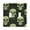 Green Skull and Leaves, variant on Haosy Light Switch Cover Plate 2 Gang Electrical Outlet Covers Beautiful Owls and Pink Roses Decorate Wall Plate 4.56”x4.48”