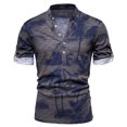thumbnail image 1 of CEHVOM T-shirt de Plage à Manches Courtes Ajusté pour Hommes Mode Été T-shirt de Sport Imprimé, 1 of 4