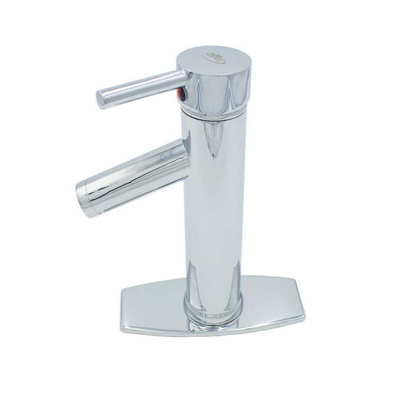 Monomando Mezclador Baño Lavabo Ovalin Rubinett  Cromado de Acero Inoxidable 22 cm Nariz Baja