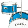 thumbnail image 5 of Ashthorpe 3-Piece Complete Junior Drum Set - Beginner Kit with Drummer's Throne - Blue, 5 of 8