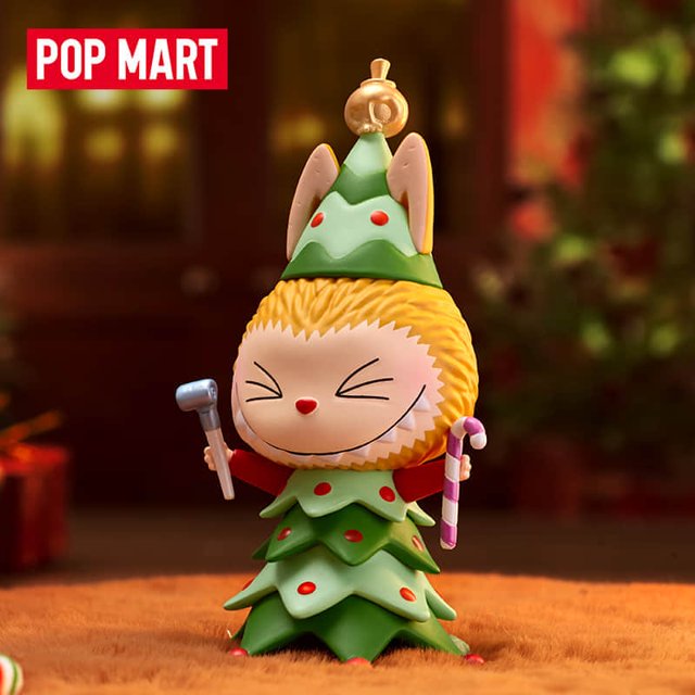 Labubu Let's Christmas Series Caja Ciega Muñeca Popmart Lindas Figuras Hobby Coleccionismo Regalo Para Amigos (Auténtico)