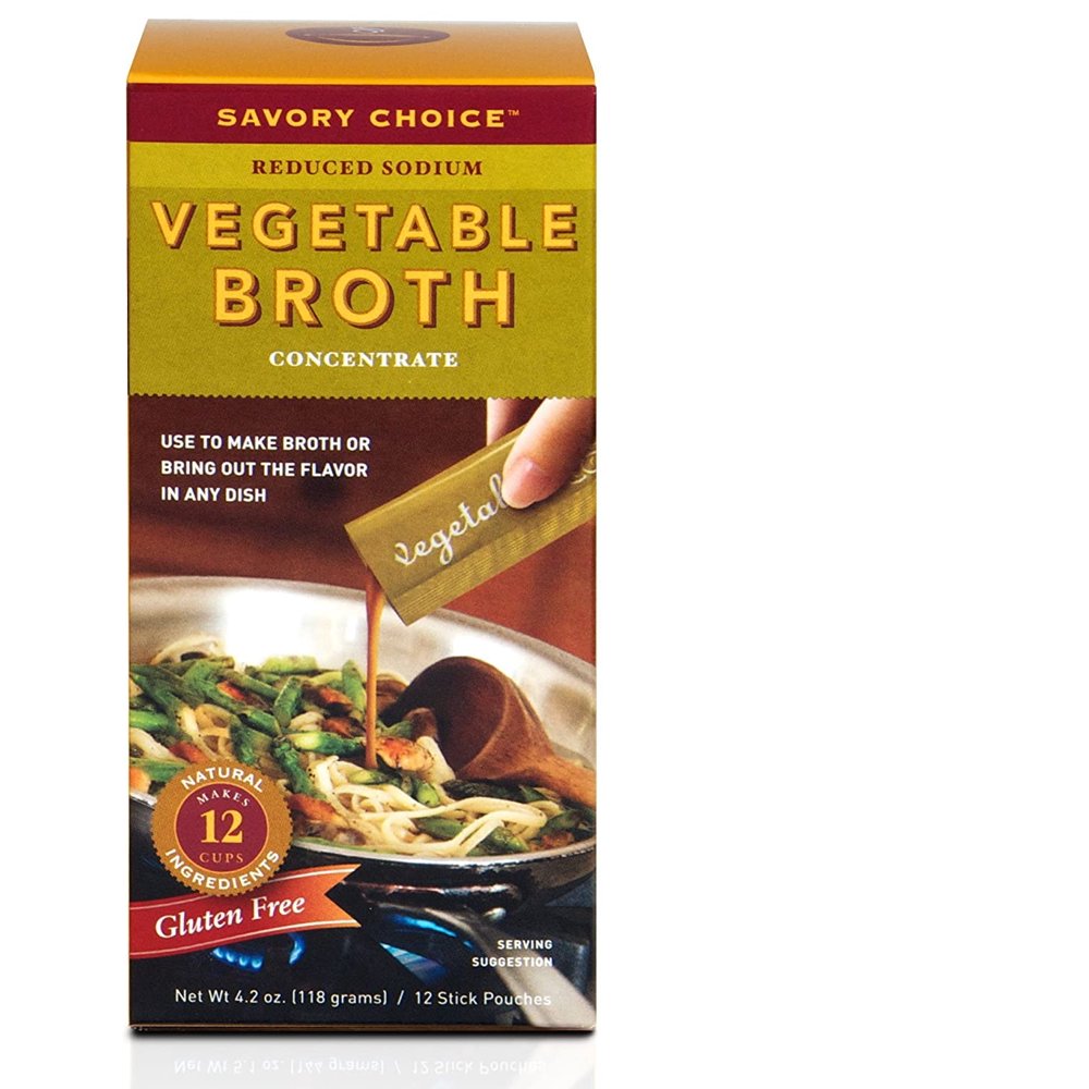 Savory Choice Liquid Reduced Sodium Vegetable Broth Concentrate, 4.2