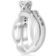 thumbnail image 3 of Pompeii Certified 3/4ct Diamond Solitaire Engagement Ring Set White Gold 7.16grams, 3 of 5
