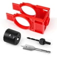 thumbnail image 1 of Door Lock Installation Kit,Door Hole Drilling Kit for Deadbolts and Locksets with Guide Template, Door Lock Hole Saw, 1 of 5