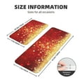 thumbnail image 2 of Yiaed Red Gold Glitter Kitchen Rugs Sets of 2 Kitchen Mats Cushioned Anti Fatigue Kitchen Rug Tapetes Para Cocina for Sink,Laundry Room, 2 of 6