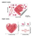 thumbnail image 3 of Valentine's Day Decorations,Window Stickers and Wall Decals,Static Cling Decor,Large Festive Stickers for Glass,Removable Party Decor,Home and Retail Store Display,Waterproof,No Residue, Reusable, 3 of 6