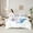 White Blue, variant on Homewish Kawaii Cat Kitten Twin Bedding Sets 7-Piece, Cute Cartoon Animal Lover Bedding Comforter Set, Teens Kids Girls Reversible Sheet Sets, Super Cozy Room Decor