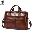 thumbnail image 1 of BULLCAPTAIN Leather Briefcase For Men, Large Capacity Multi-functional Handbag For Men Business First Class Leather Computer Bag Casual One-shoulder Messenger Bag Business Trip Office Satchel, Gifts F, 1 of 4