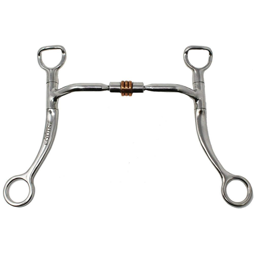 Horse Stainless Steel Western Copper Roller Jointed Mouth Curb Horse Bit 35315v