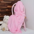 thumbnail image 3 of Threadart Super Soft Ultra Plush Fleece Throw Blankets 50"x60" | Fuzzy Soft Cozy Microfiber | Light Pink | 11 Colors available, 3 of 9