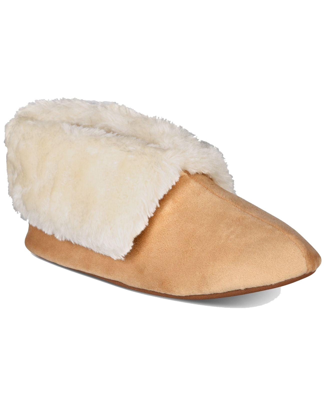 faux fur bootie slippers