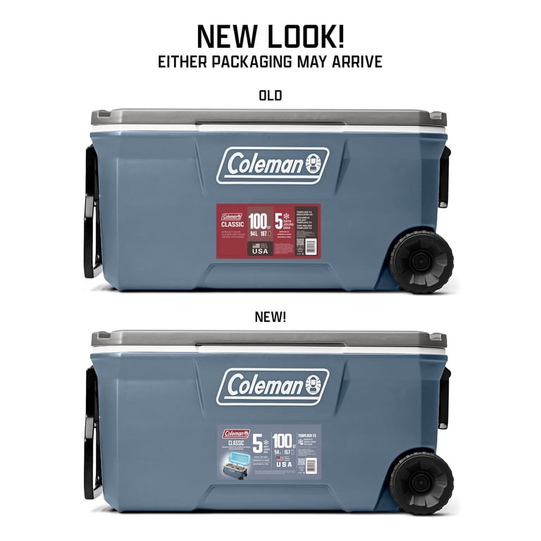 316 Series 100QT Wheeled Hard Chest Cooler, Lakeside Blue