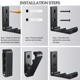 thumbnail image 6 of Folding Coat Hooks, Wall Mounted Aluminum Alloy Hooks, 5Pcs Foldable Hook for Hanging Towel, Hangers, Hat, Backpacks, Clothes, Suitable for Bathroom, Bedroom, Living Room, 6 of 10