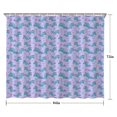 thumbnail image 5 of Purple Cartoon Narwhal Pattern Shower Curtain 84"x72" ,Bathroom Decorative Shower Curtains Set with 12 Hooks,Modern Waterproof Washable Shower Curtain, 5 of 6
