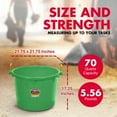 thumbnail image 2 of Little Giant 70 Quart Durable Plastic Utility Muck Tub with Handles, Lime, 2 of 8