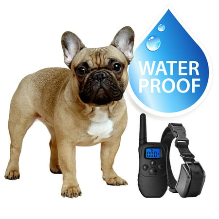 eXuby Small Dog Waterproof Shock Collar & Remote - Includes 2 Collars (Small & Medium) + Free Dog Clicker Training - 3 Modes (Sound, Vibration & Shock) - Rechargeable Batteries Saves