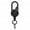 Black, variant on Retractable Carabiner Keychain Retractable Keychain with Compass Steel Wire Carabiner Badge Reel Holder Clip Key Ring Heavy Duty Outdoor Camping