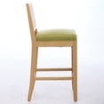 thumbnail image 4 of MIKIBAMA Counter Height Bar Stools Set of 4, Rattan Back, Linen Seat, 4 of 11