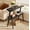Black, variant on Fnova End Table Narrow Side Tables Modern Wooden Sofa Table with Storage Shelf, Farmhouse Bedside Table, Easy Assembly, Corner Table, Drink Table for Living Room, Bedroom, Nightstand