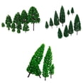 thumbnail image 1 of Esquirla 32 Pcs Modèle Vert Arbre Rue Architecture Décor Échelle 1:50, 1 of 8