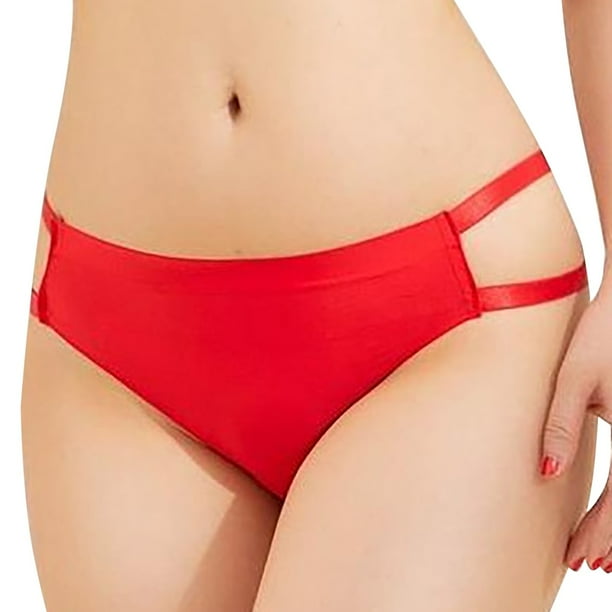 Gibobby Ropa interior sexy para mujer 90% Poliéster 10% Elastano(Rojo,G)
