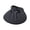 Black, variant on Sun Hat Checkered Design Empty Top Full Face Sun Protection Large Eaves Hat with Bowknot Faux Pearls Decor Summer Travel Hat