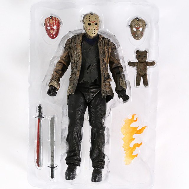 NECA - Figura de acción de Jason Voorhees, juguete de colección, decoración de oficina, muñeca de regalo, parte 2 zhangyuxiang unisex