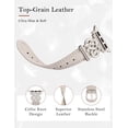 thumbnail image 3 of Wearlizer Celtic Knot Leather Band Compatible with Apple Watch Band 38/40/41/42/44/45/46/49mm Women, Slim Dressy Premium Leather Strap for iWatch Series 11 10 9 8 7 6 5 4 SE Ultra 3 2 1, 3 of 6