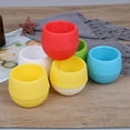 thumbnail image 3 of CNKOO 5PCS Blue Flower Pots Mini  Plastic Flowerpot Nursery Flower Pot Home Decor, 3 of 6