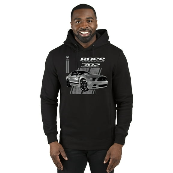 Boss 350 Mustang for Muscle Car lovers Cars and Trucks Premium Graphic Hoodie Sweatshirt, Black, Small