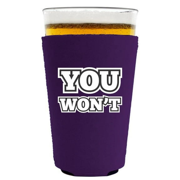 You Won't Pint Glass Coolie (Purple)