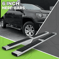thumbnail image 2 of Magshion 1 Pair Chrome 6" Side Step Running Board Nerf Bar for 2015-2022 Chevrolet Colorado, 2015-2022 GMC Canyon and Crew Cab Models Only, 2 of 9