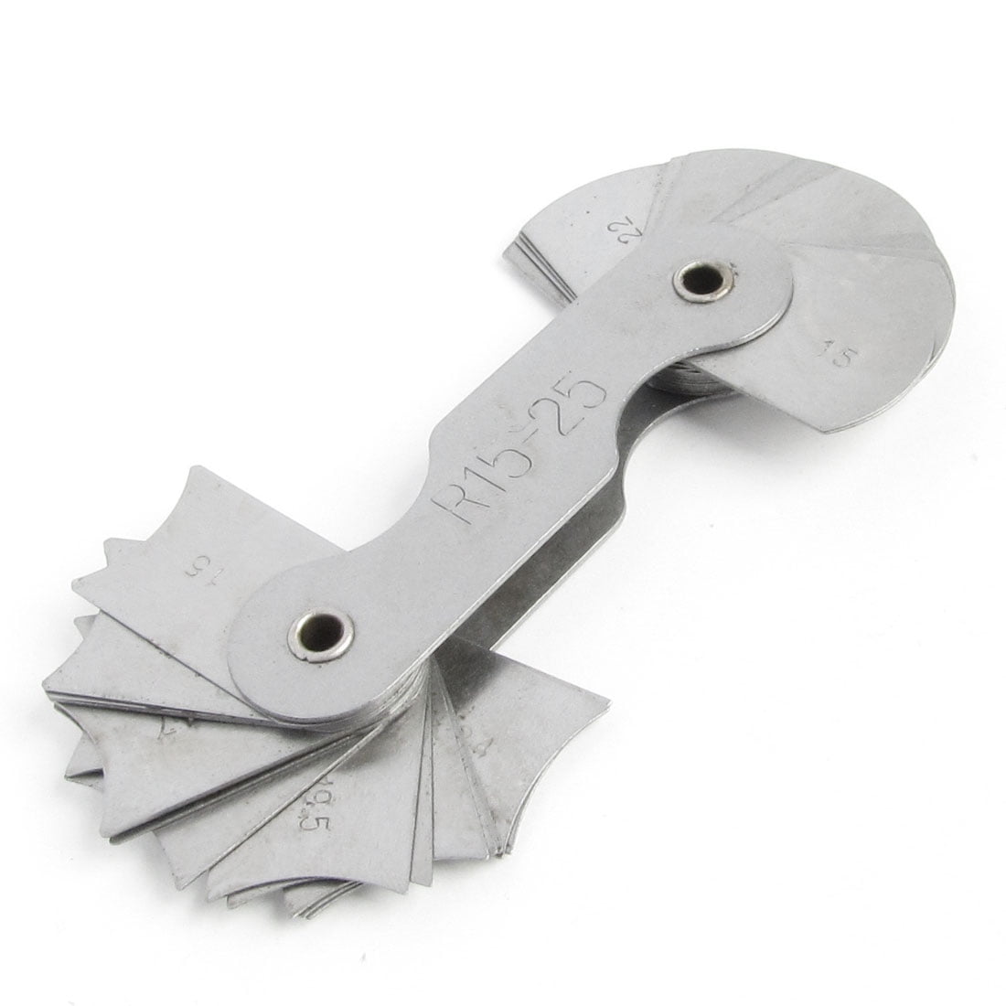 R1525mm Pocket Measure Tool 32 Plates Radius Gauge Gage Tool Gray