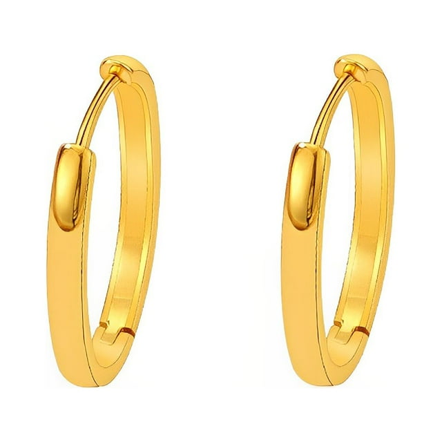 Pendientes Sonducket 1 par de plata para mujer y niña personalizados Festival decorativo regalos de cumpleaños joyería Oro Oval