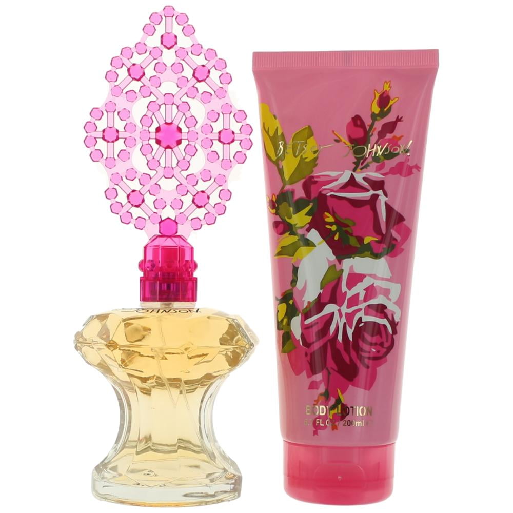 Betsey Johnson 2 pc Gift Set 3.4 oz Eau de Parfum spray + 6.7 oz Body Lotion